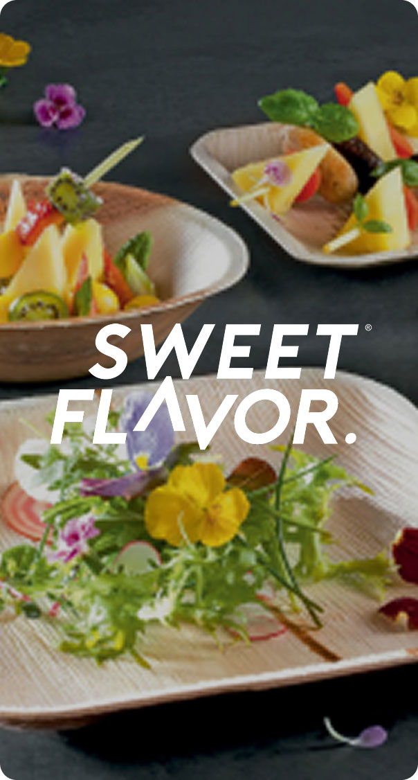 Alt Text: gourmet fruit dishes with edible flowers and modern food styling presented in a branding project by a miami web design company