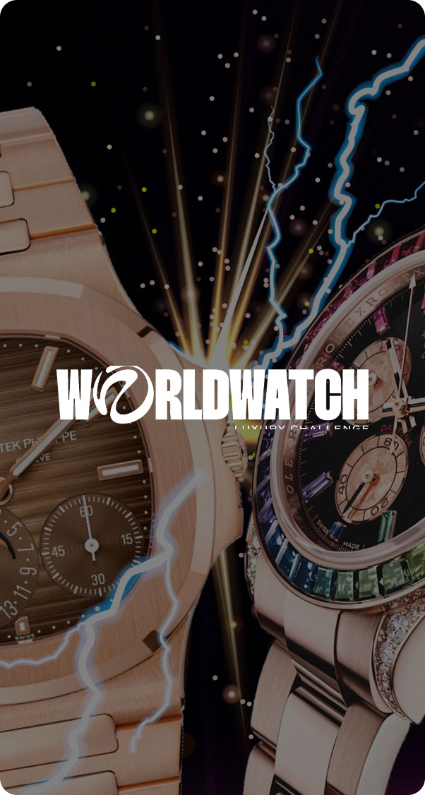 two luxury wristwatches with dramatic lighting and electric visual effects, premium watch showcase and modern high-end design