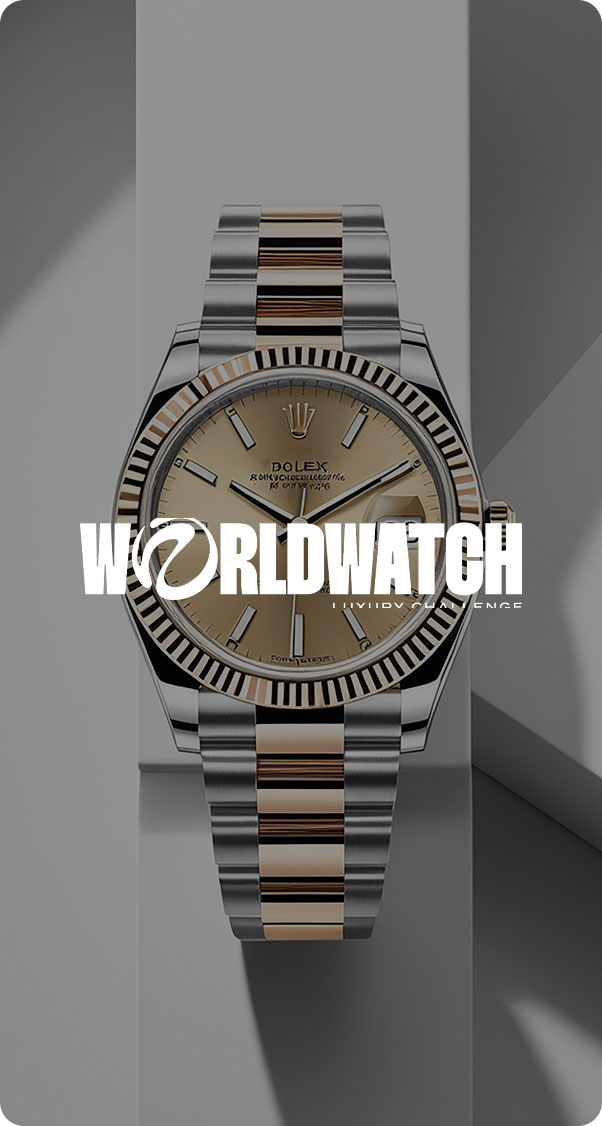 two tone luxury wristwatch with gold dial and stainless steel bracelet, elegant premium watch design and craftsmanship